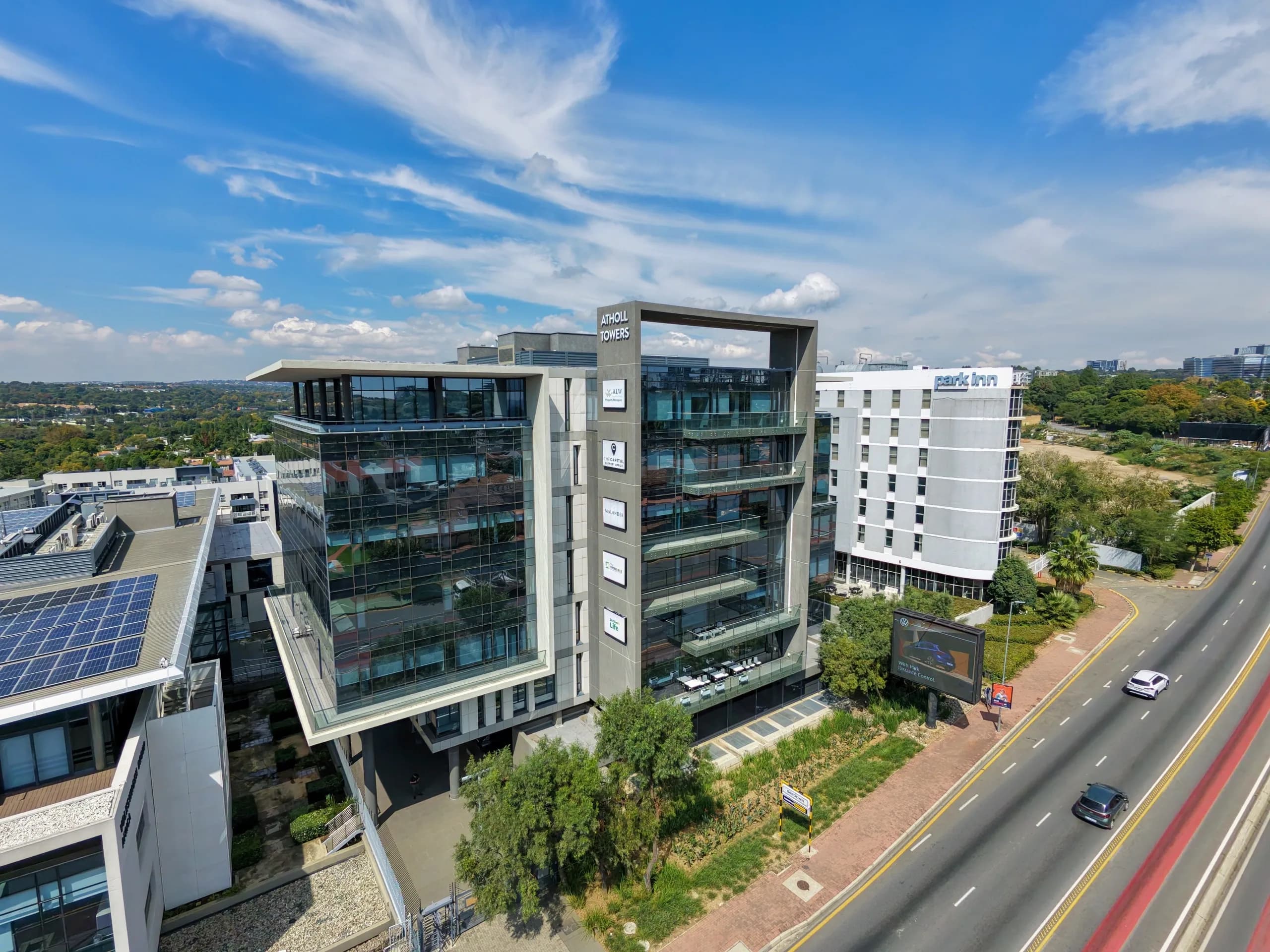 Premium 1,282m2 3rd-Floor Office Plate with Private Balcony & Sandton CBD Views | Atholl Towers, Sandton