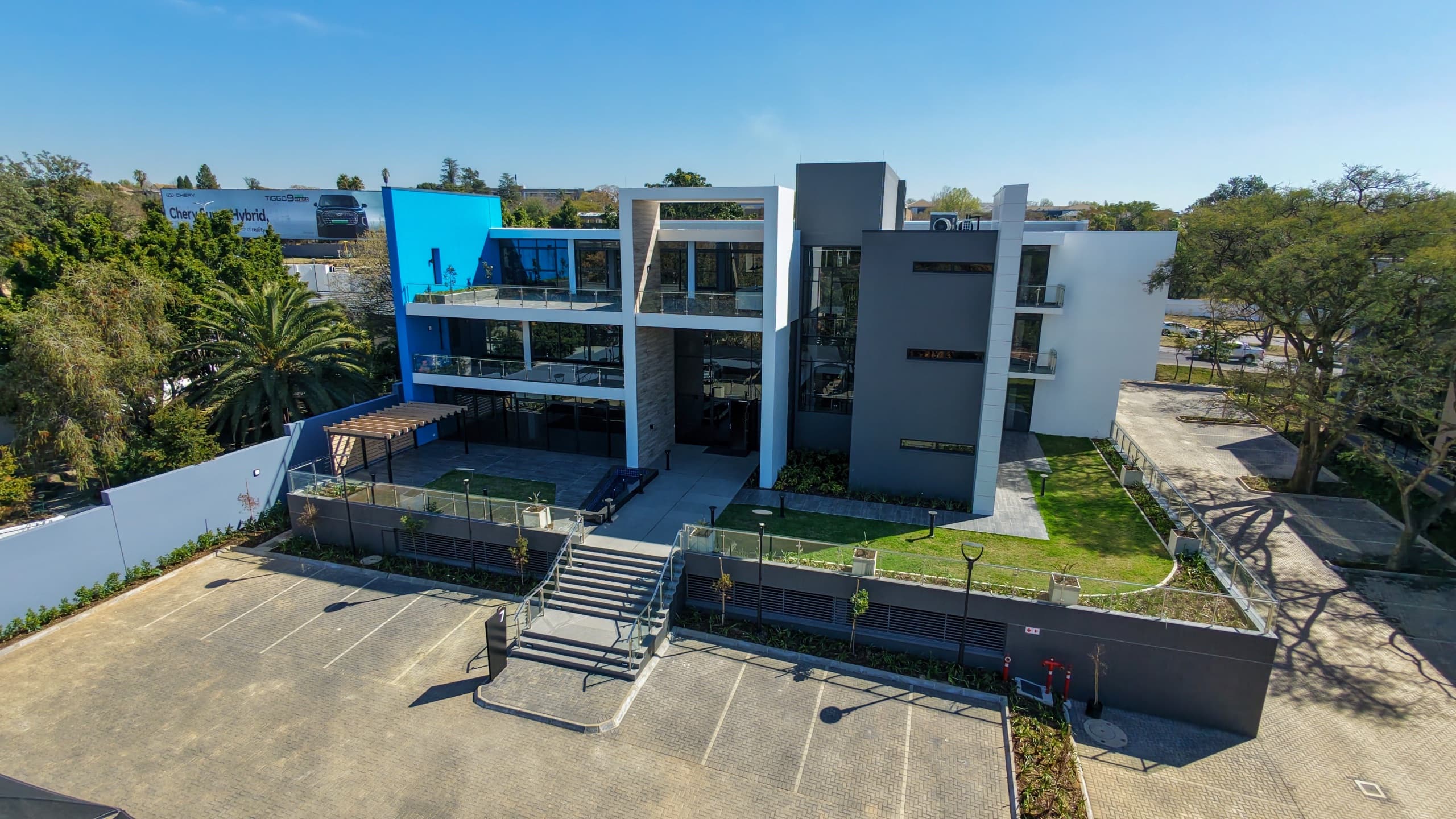 Brand-New 777m2 Ground-Floor Grey-Box Suite with Private Balcony | Culross On Main, Bryanston