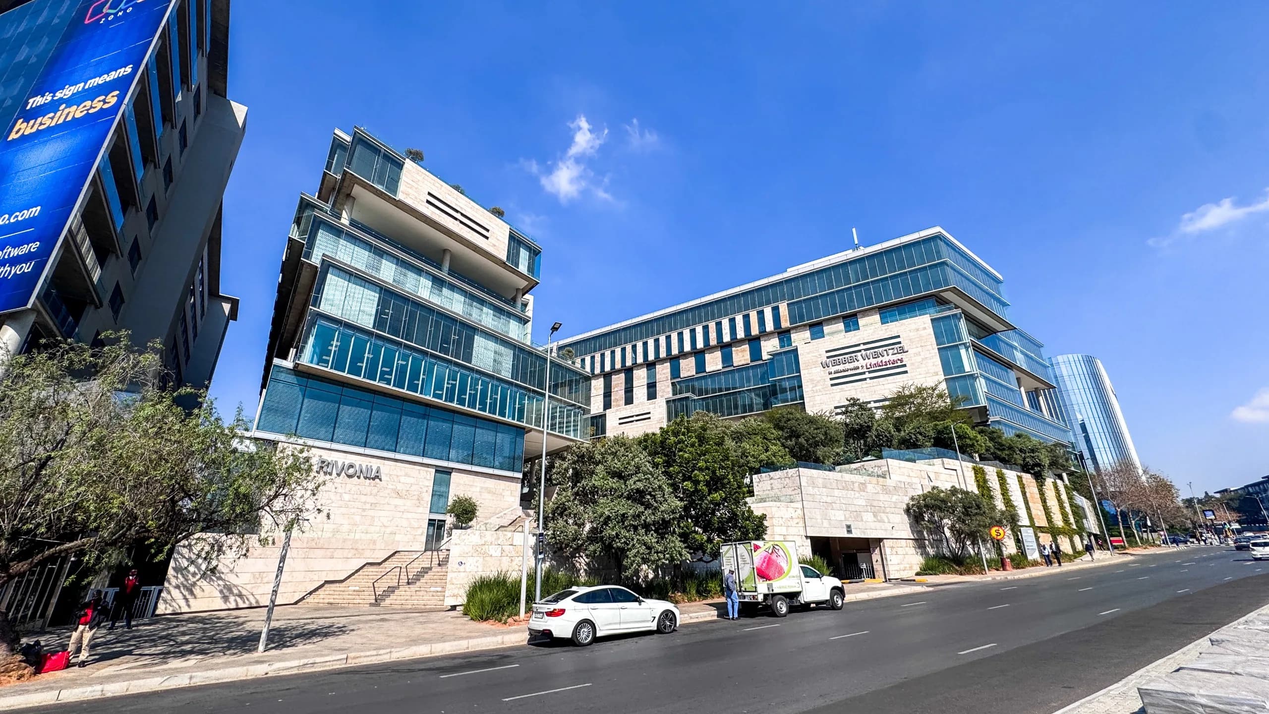 High-Spec 346m2 1st-Floor P-Grade White-Box Suite | 90 Rivonia Road, Sandton CBD