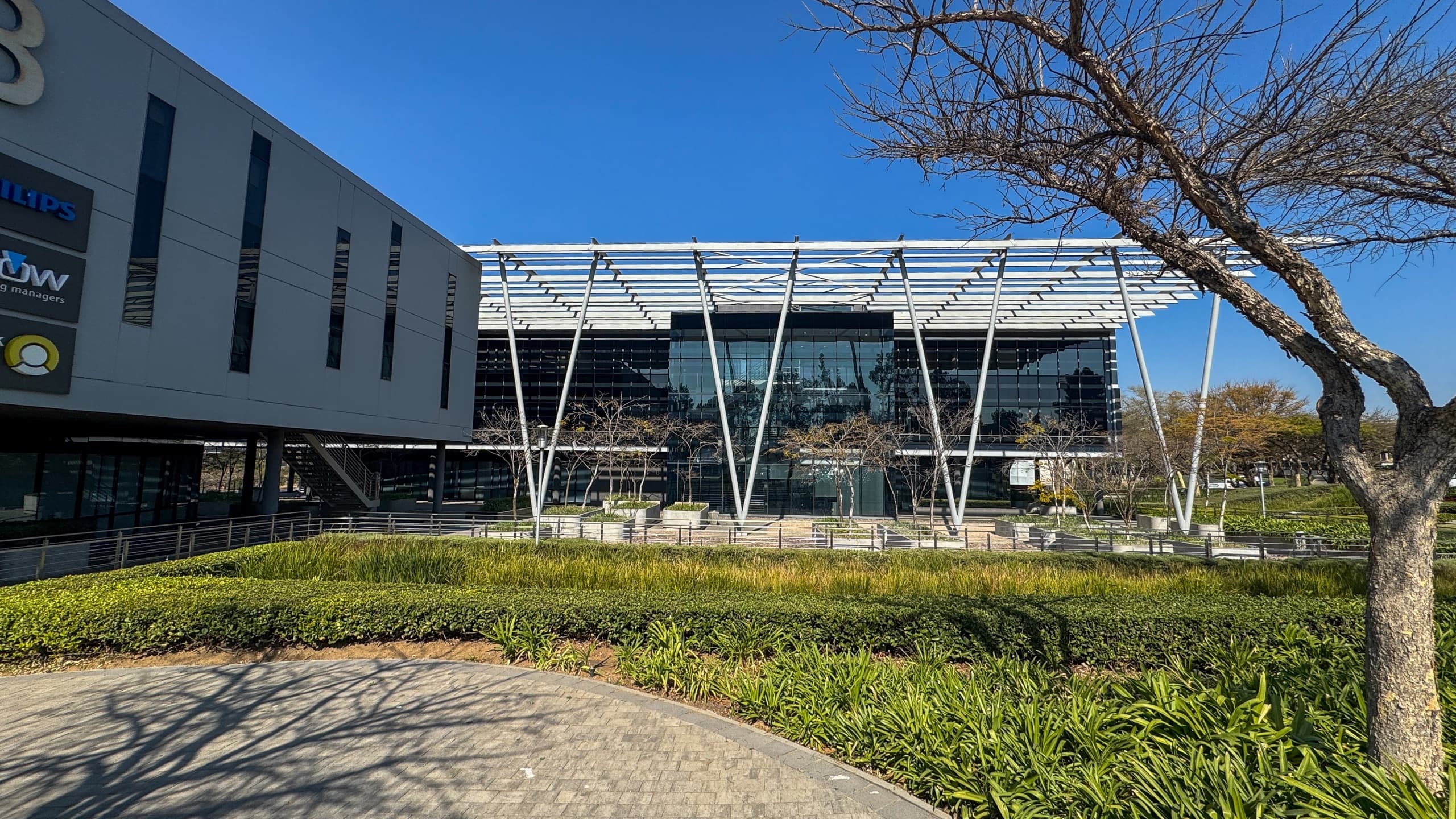 Modern Industrial 270m2 Fitted Office with Buccleuch Interchange Views | Woodmead North Office Park